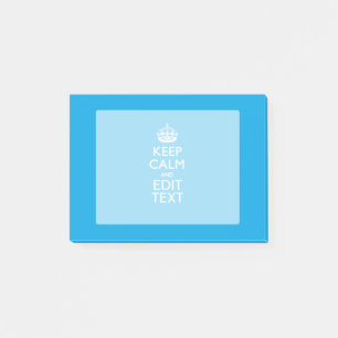Post-it® Gardez le calme et votre texte sur le bleu de ciel