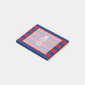 Post-it® GARDEZ LE CALME ET votre texte sur les rayures (Incliné)