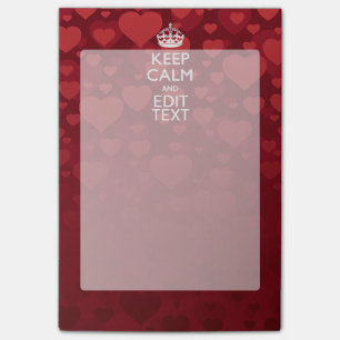 Post-it® GARDEZ LE CALME PERSONNALISÉ ET L'amour du texte B