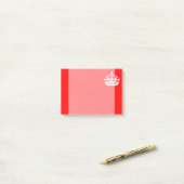 Post-it® GARDEZ le symbole CALME de COURONNE sur la (Sur un bureau)