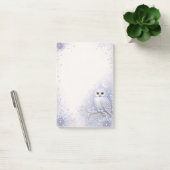 Post-it® Gardienne de la Nuit d'Hiver – Douce Chouette Blan (Bureau)