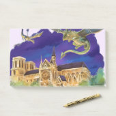 Post-it® Gargouille Notre Dame - Paris Notes 10" x 6" (Sur un bureau)