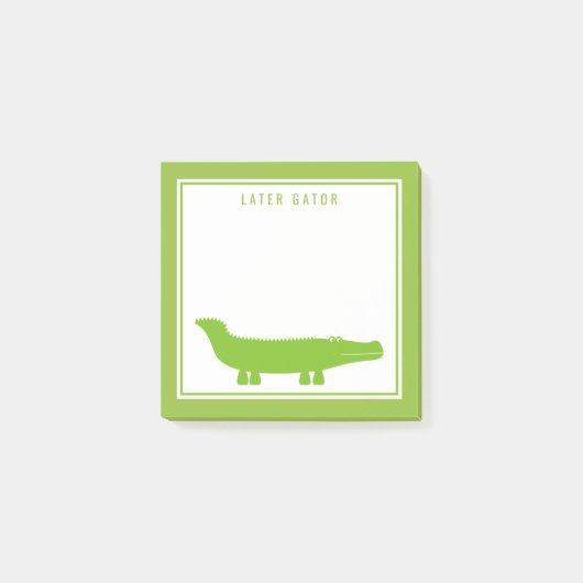 Post-it® Gator | Voir Ya Plus Tard (Devant)