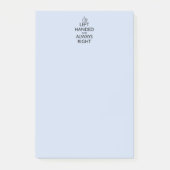 POST-IT® GAUCHE ET TOUJOURS BONNES NOTES POST-IT (Devant)