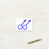 Post-it® Gay Lovers Personnalisable Publier des notes Pad (Sur un bureau)