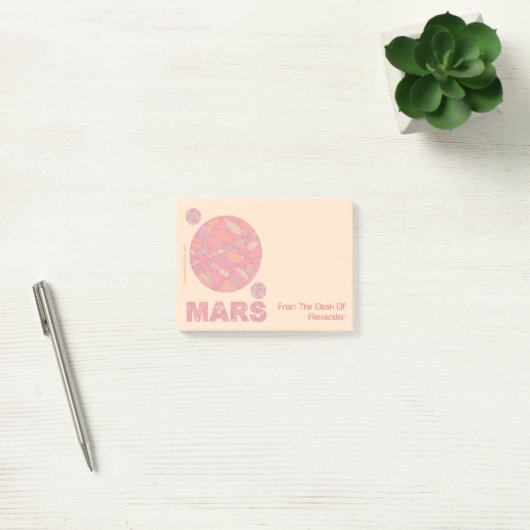 Post-it® Geek de Z Mars les notes personnalisées par (Bureau)