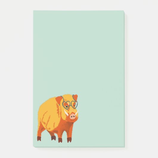 Post-it® Geek Pig Funny Nerdy (Devant)
