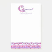 Post-it® Gemma personnalisation G nom signifiant message il (Devant)