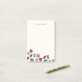 Post-it® Gemmes (Grandes) - Sapphire (Sur un bureau)