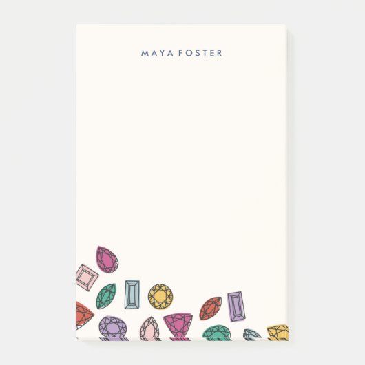 Post-it® Gemmes (Grandes) - Sapphire (Devant)