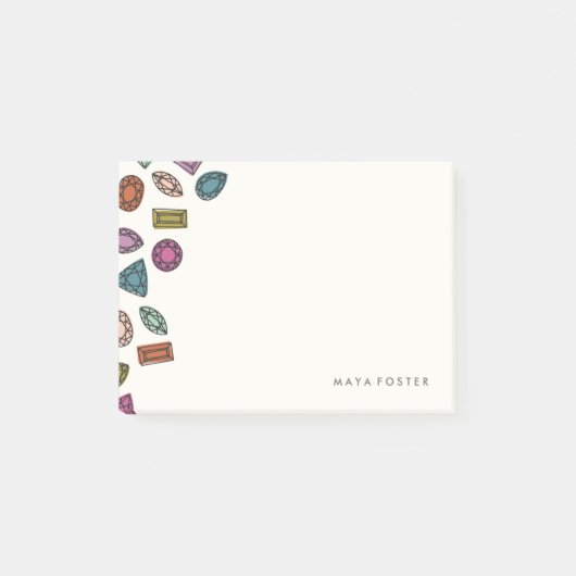 Post-it® Gemmes (Petites) - Charbon (Devant)