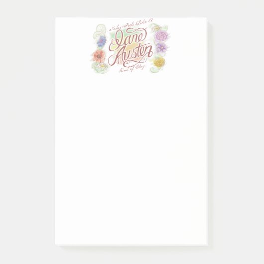 Post-it® Genre de Jane Austen de notes de post-it de jour (Devant)