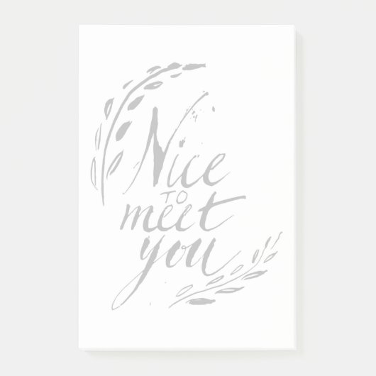 Post-it® Gentil de vous rencontrer (Devant)