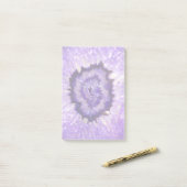 Post-it® Géode d'agate violet tombé (Sur un bureau)