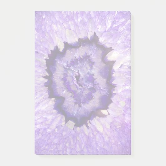 Post-it® Géode d'agate violet tombé (Devant)