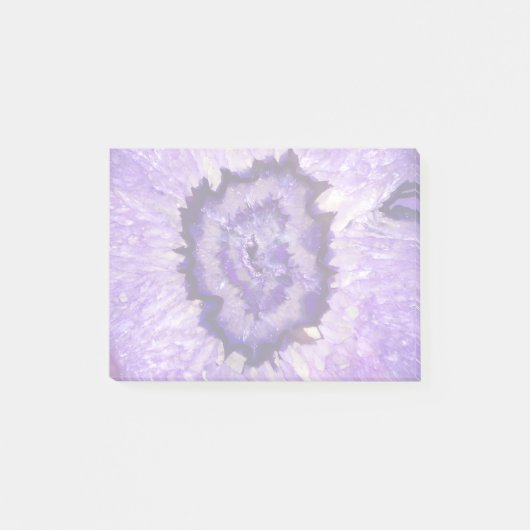 Post-it® Géode d'âge violet de plumes (Devant)