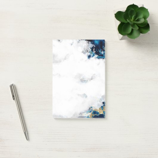 Post-it® Géode d'aquarelle Blue Sapphire (Bureau)