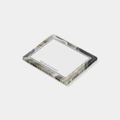 Post-it® Géode d'or et de gris moderne Géode minéral Abstra (Incliné)