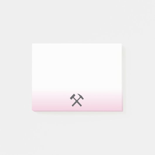 Post-it® Geologist's Rock Hammer Logo (Devant)