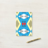 Post-it® Geometric Convergence in Blue and Gold (Sur un bureau)