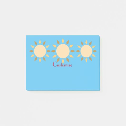 Post-it® Geometric Sun Circle Thunder_Cove (Devant)