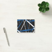 Post-it® Géométrie Urbaine Noir Blanc Bleu (Bureau)