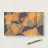 Post-it® Géométrique, cool, tendance, moderne, triangles si (Sur un bureau)