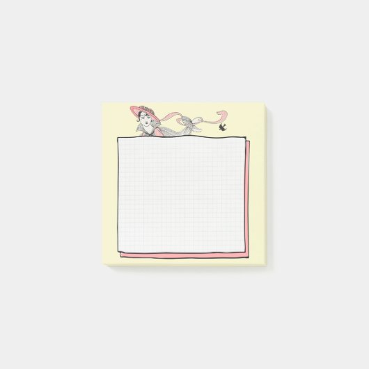 Post-it® George Barbier Femme à la mode (Devant)