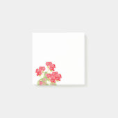 Post-it® Geraniums d'aquarelles rouges 2 (Devant)