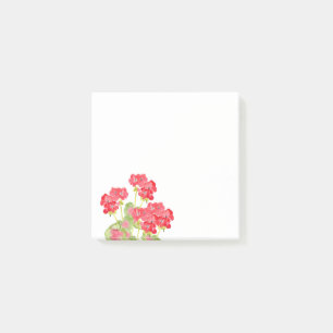 Post-it® Géraniums rouges 2 d'aquarelle