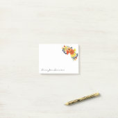 Post-it® Gerbera Daisy Bouquet Floral personnalisé (Sur un bureau)