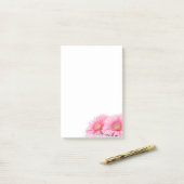 Post-it® Gerbera Rose Daisies Photographie élégante (Sur un bureau)