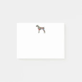 Post-it® German Wirehaired Pointer Geo Silhouette Plaid (Devant)