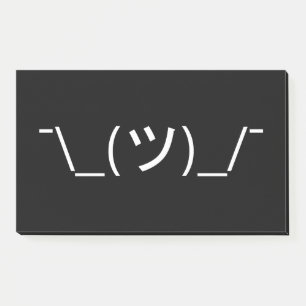 Post-it® Gesticulez le ¯ d'émoticône \ Japonais Kaomoji 