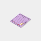 Post-it® Ginger Orange Chat Horaire Lilac (Incliné)