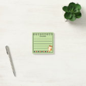 Post-it® Ginger Orange Chat Horaire Vert (Bureau)