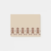 Post-it® Gingerbread Boys Post It Notes (Devant)