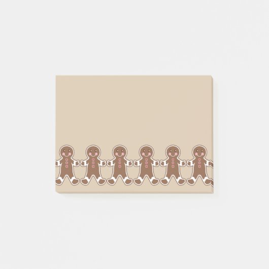 Post-it® Gingerbread Boys Post It Notes (Devant)