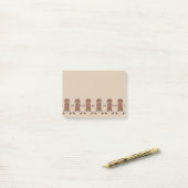 Post-it® Gingerbread Boys Post It Notes (Sur un bureau)