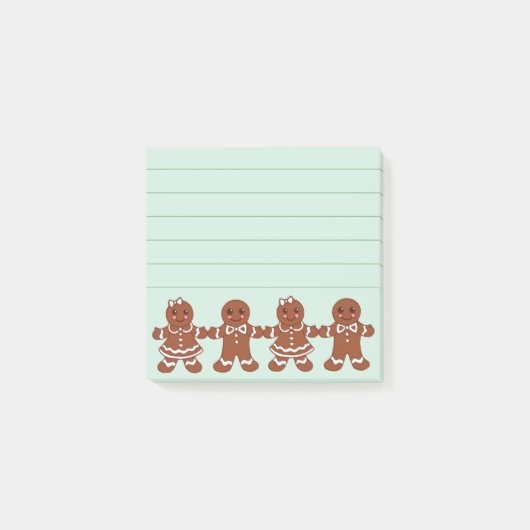 Post-it® Gingerbread Girls Boys Post It Notes (Devant)