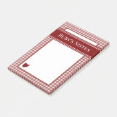 Post-it® Gingham Rouge de l'Ohio (Incliné)
