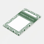 Post-it® Gingham vert de l'Ohio (Incliné)