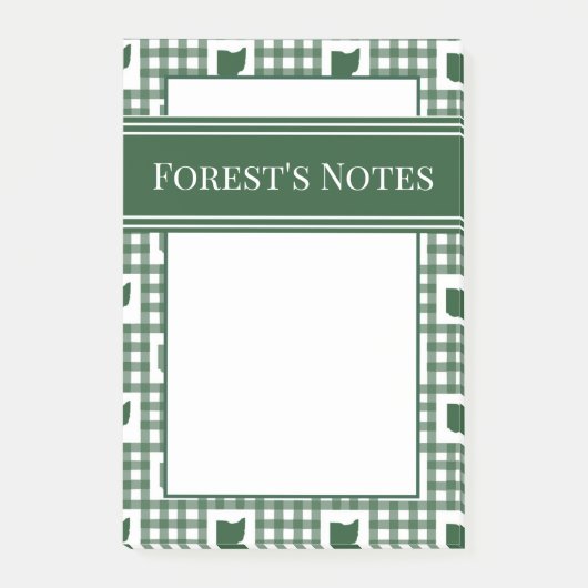 Post-it® Gingham vert de l'Ohio (Devant)