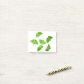 Post-it® Ginkgo biloba vert (Sur un bureau)