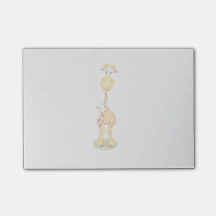 Post-it® Girafe de caricature jaune et orange