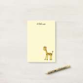 Post-it® girafe mignonne (Sur un bureau)