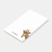 Post-it® Girafe Mignonne Nom Personnalisé (Incliné)