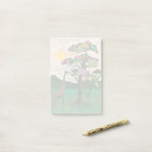 Post-it® Girafe sur les avions d'Afrique (Sur un bureau)