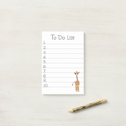 Post-it® Giraffe (Sur un bureau)