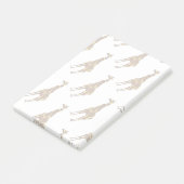 Post-it® Giraffe Brown et jaune Silhouette (Incliné)